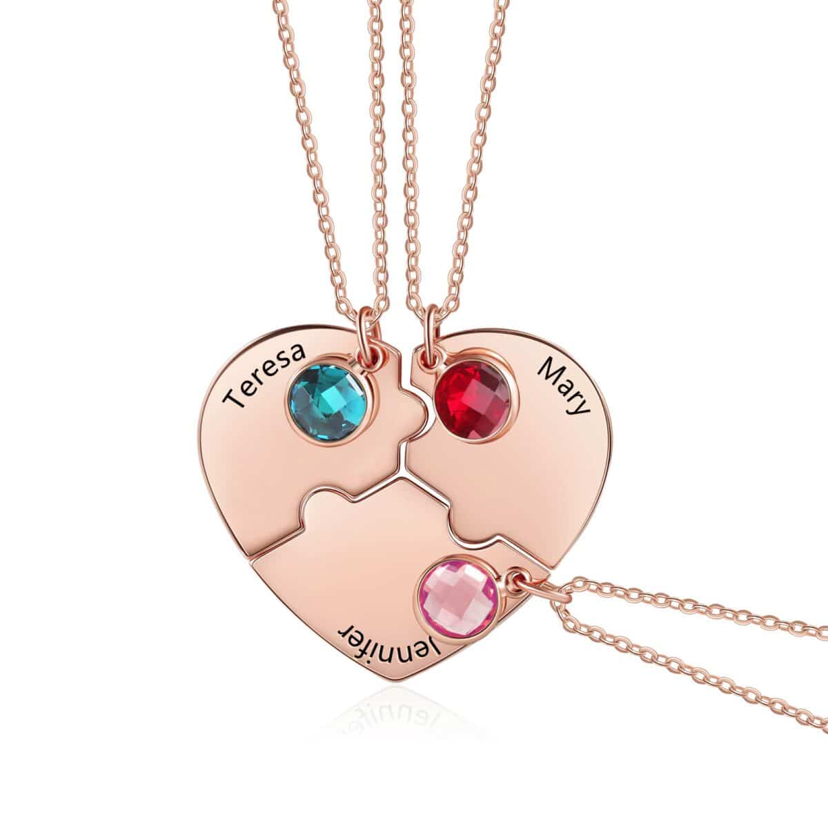 3 Way Bff Necklace Rose Gold