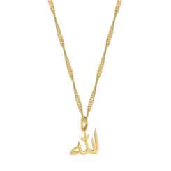 Allah Necklace Gold