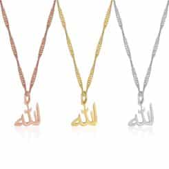 Allah Necklace - Gold - Rose Gold - Silver