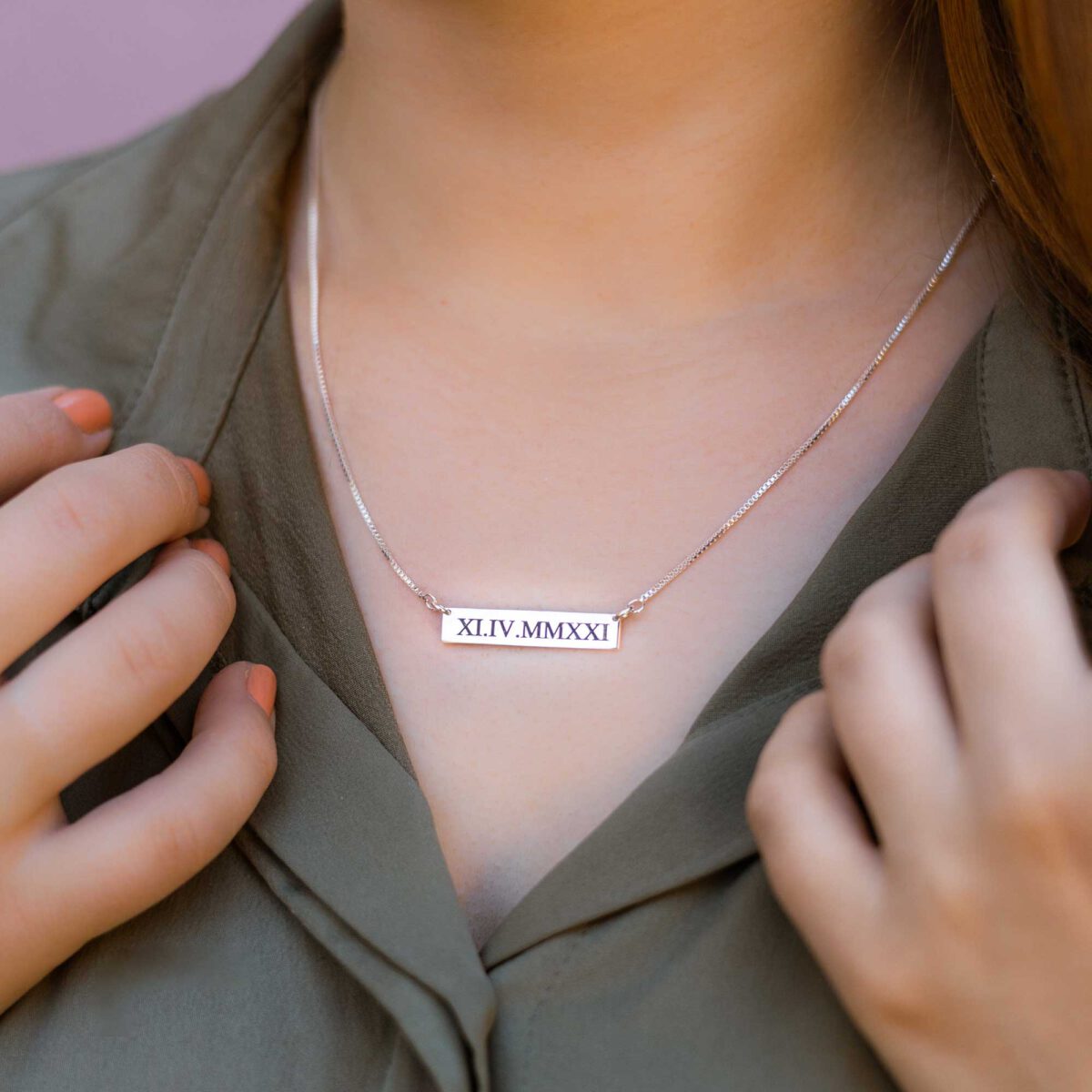 Bar Name Necklace