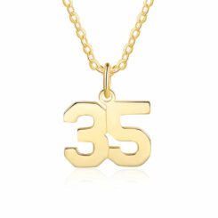 Baseball Chains With Numbers Gold