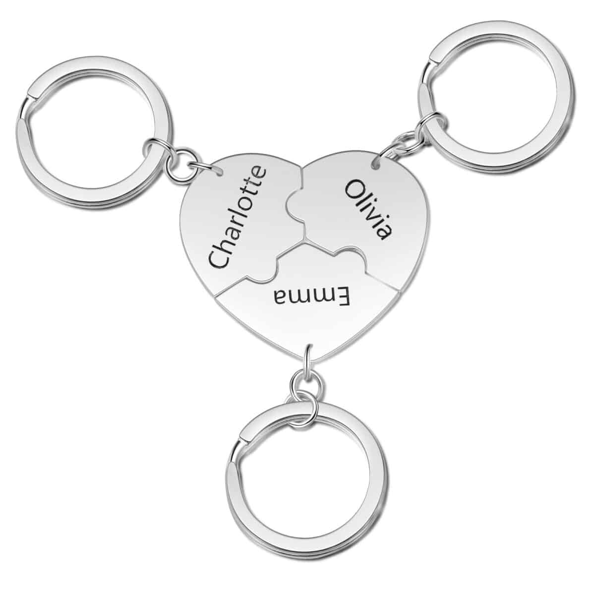 Best Friend Keyring Set Of 3