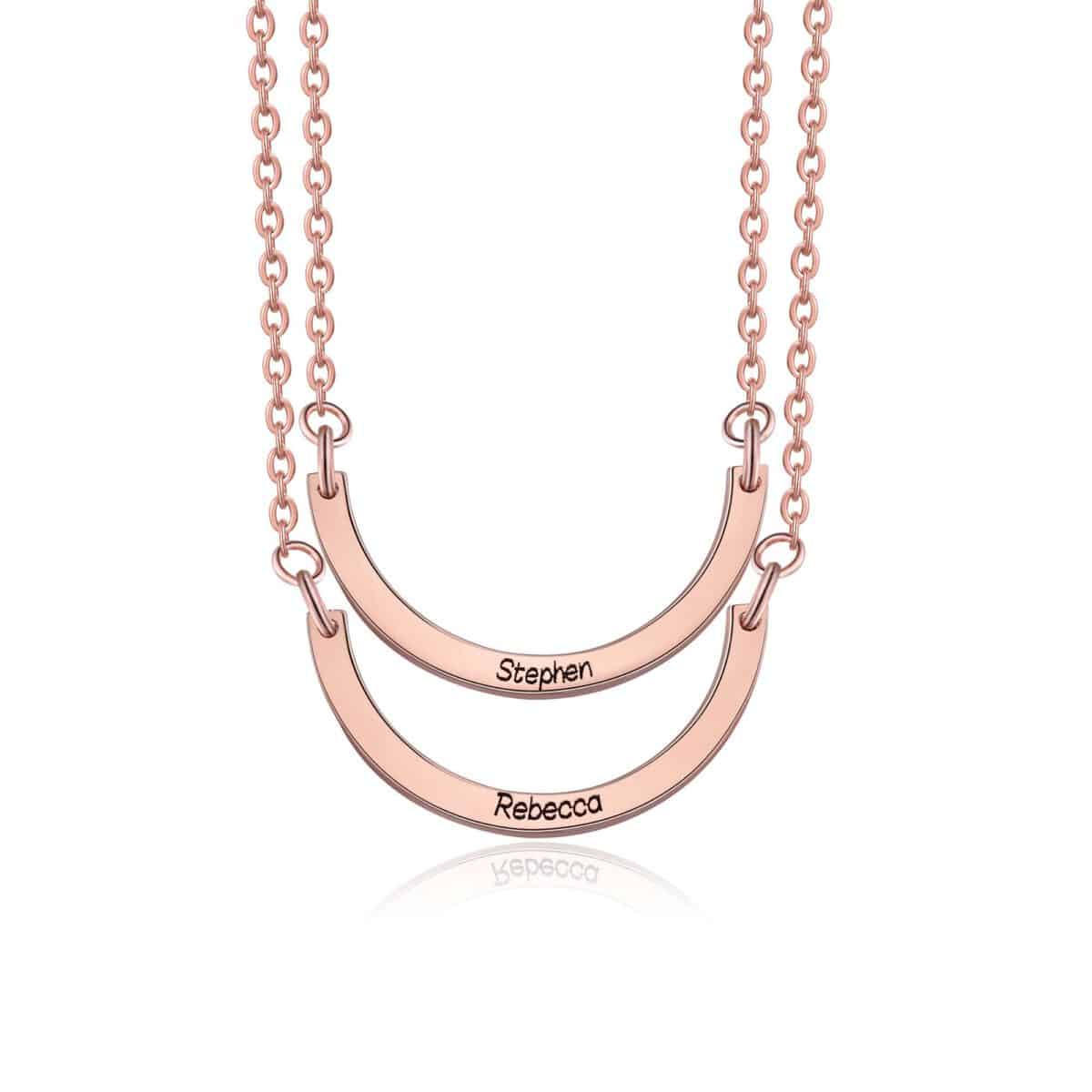 Best Friend Necklaces For Adults Rose Gold