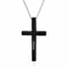 Black Cross Necklace for Men