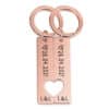 Couples New Home Keyrings Rose Gold