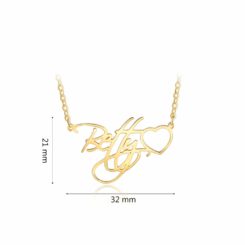 Cursive Letter Name Necklace