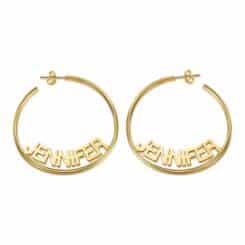 Custom Gold Earrings Hoops