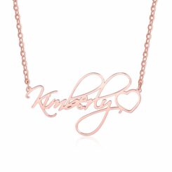 Custom Name Necklace Cursive