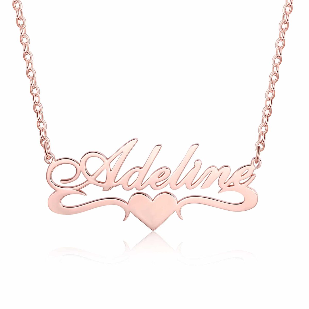 Custom Name Necklace With Heart