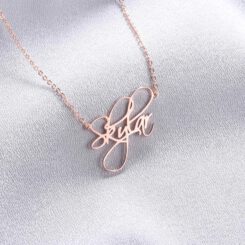 Custom Script Necklace