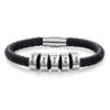 Dad Bracelet Black Leather