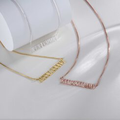 Date Necklace Roman Numeral