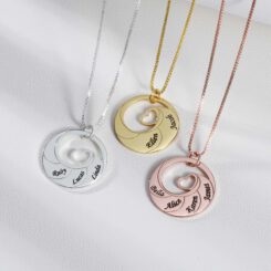 Disk Necklace With Kids Name