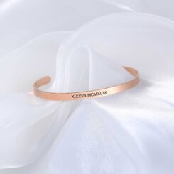 Engraved Bangle Bracelet