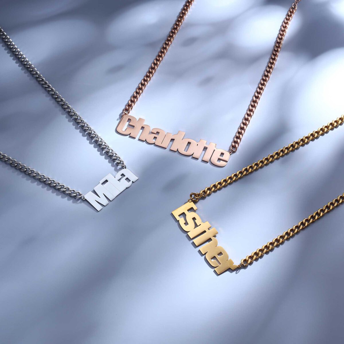 Extra Large Name Necklaces Nameplate Necklace