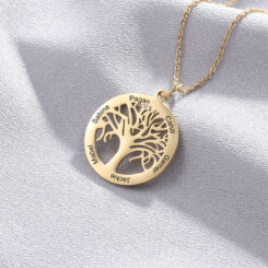 Family Tree Jewelry Gold