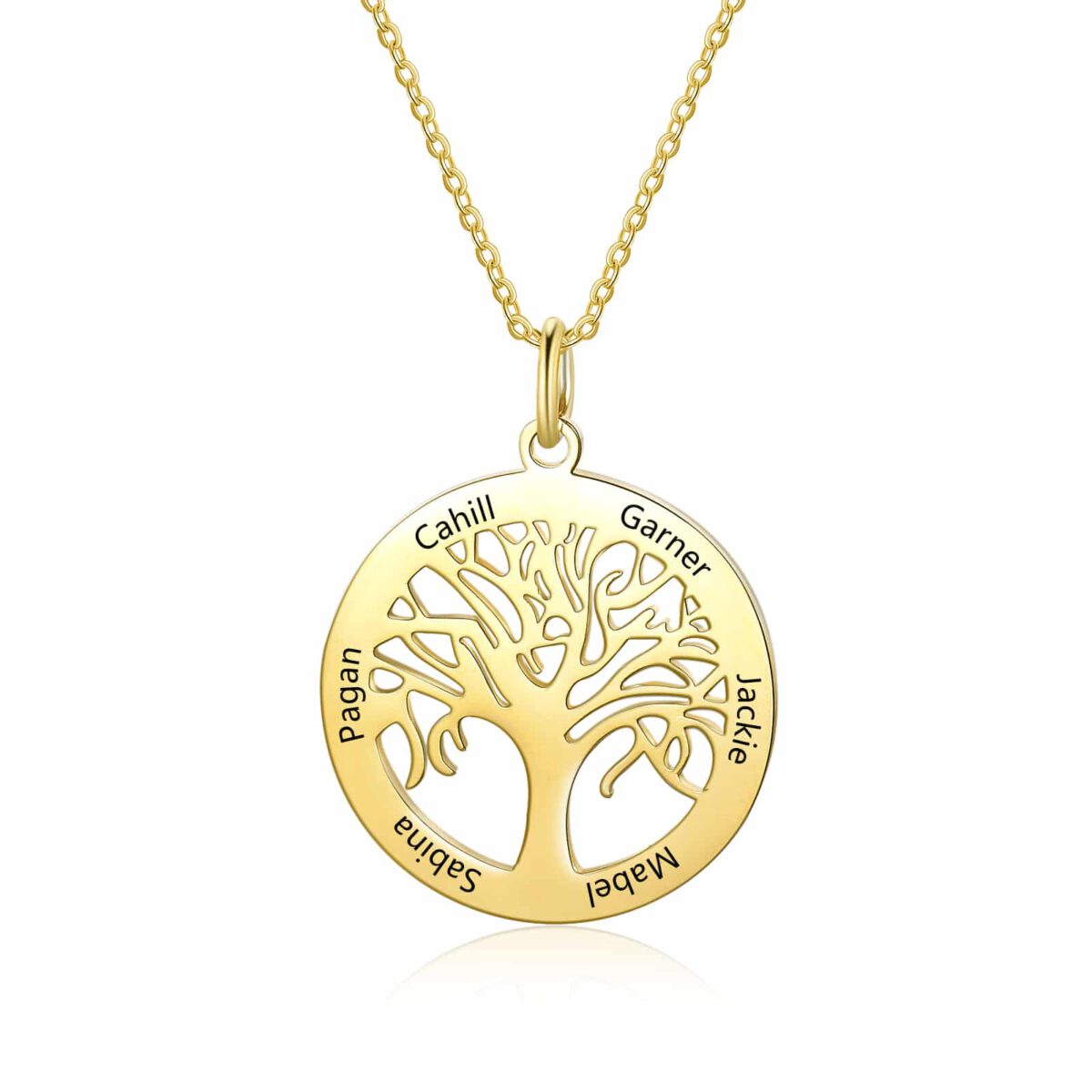 Family Tree Pendant Gold