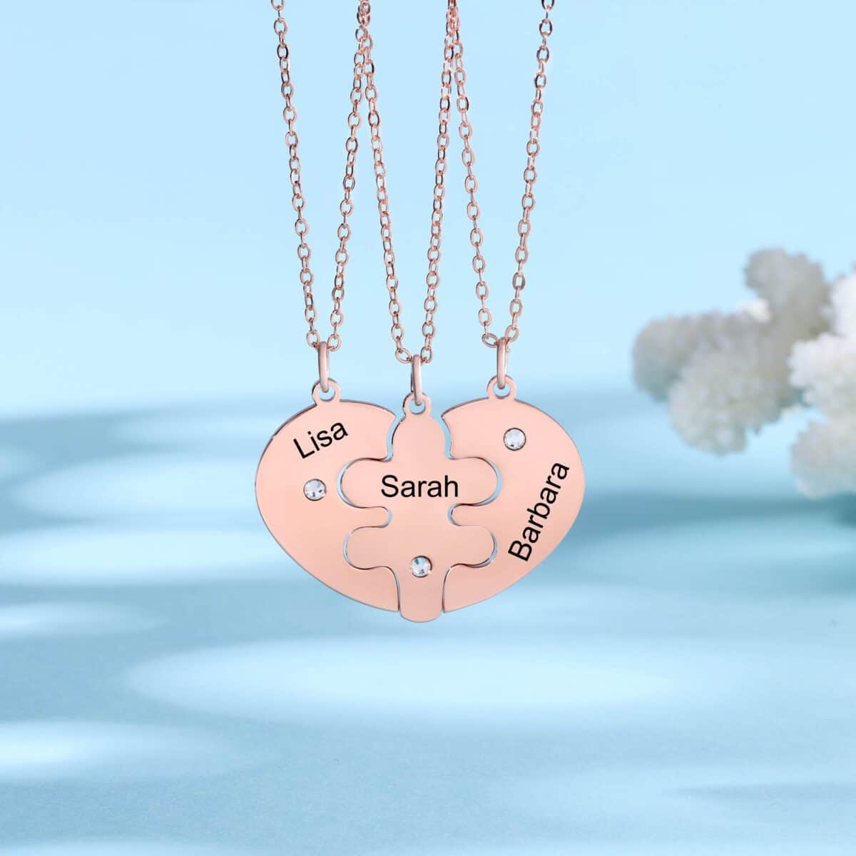 Friends Forever Necklace Rose Gold