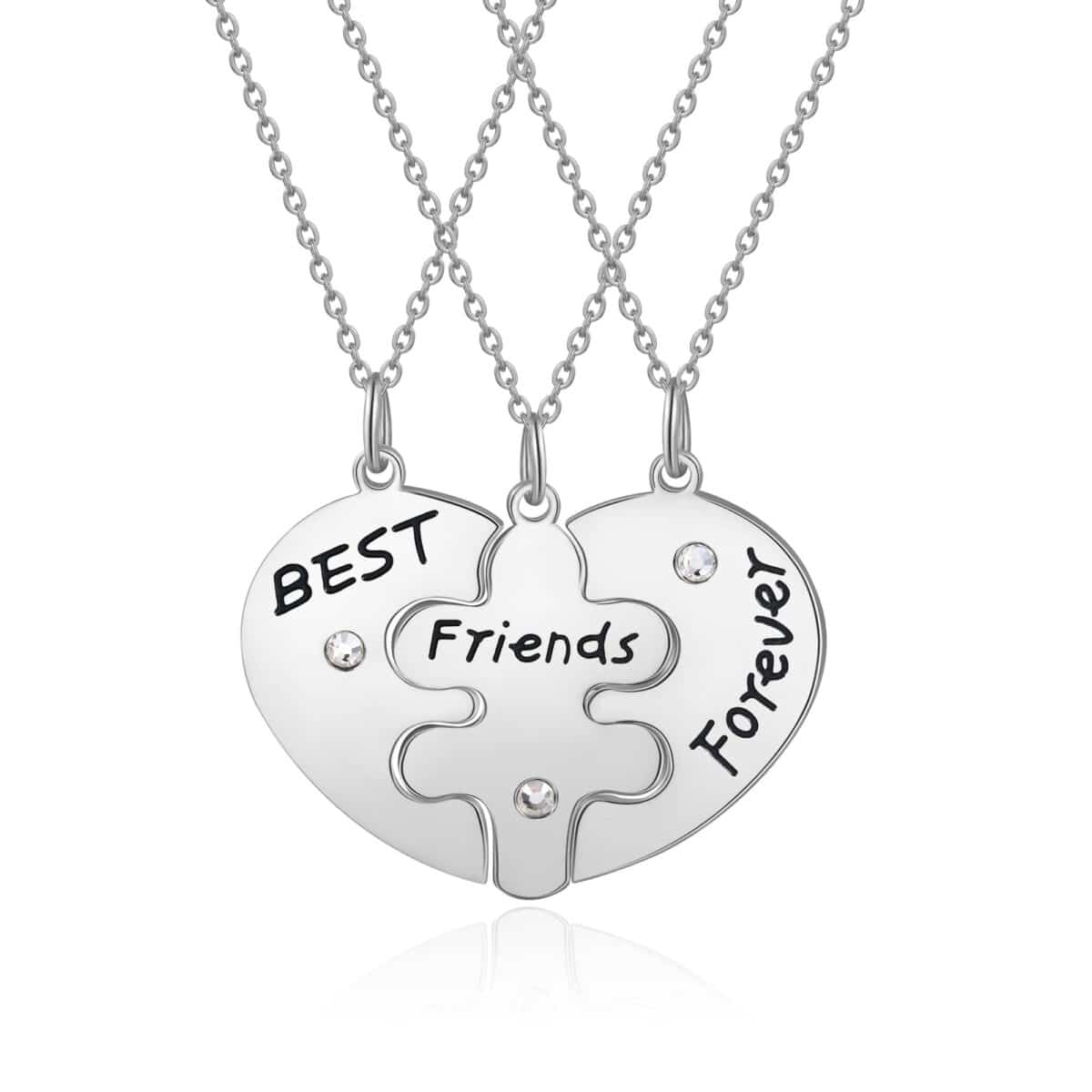 Friends Forever Necklace Silver