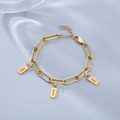 Gold Charm Bracelet For Mom