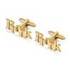 Gold Customized Name Cufflinks