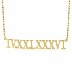 Gold Date Necklace