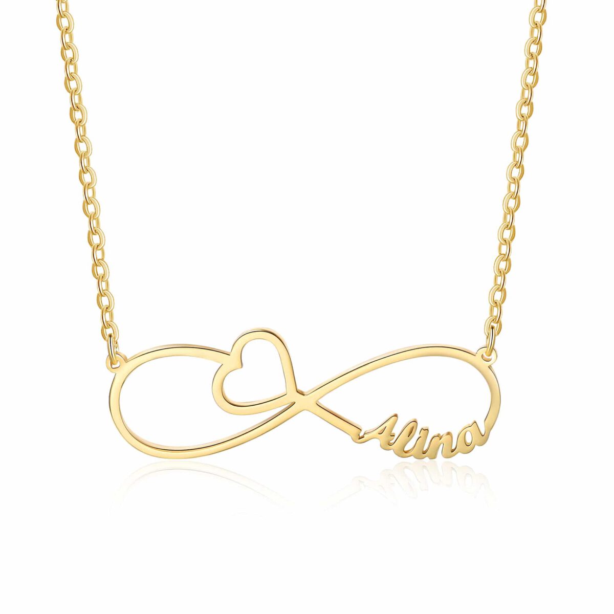 Gold Infinity Name Necklace