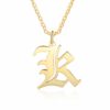 Gold Initial Necklace