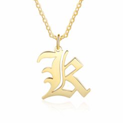 Gold Initial Necklace