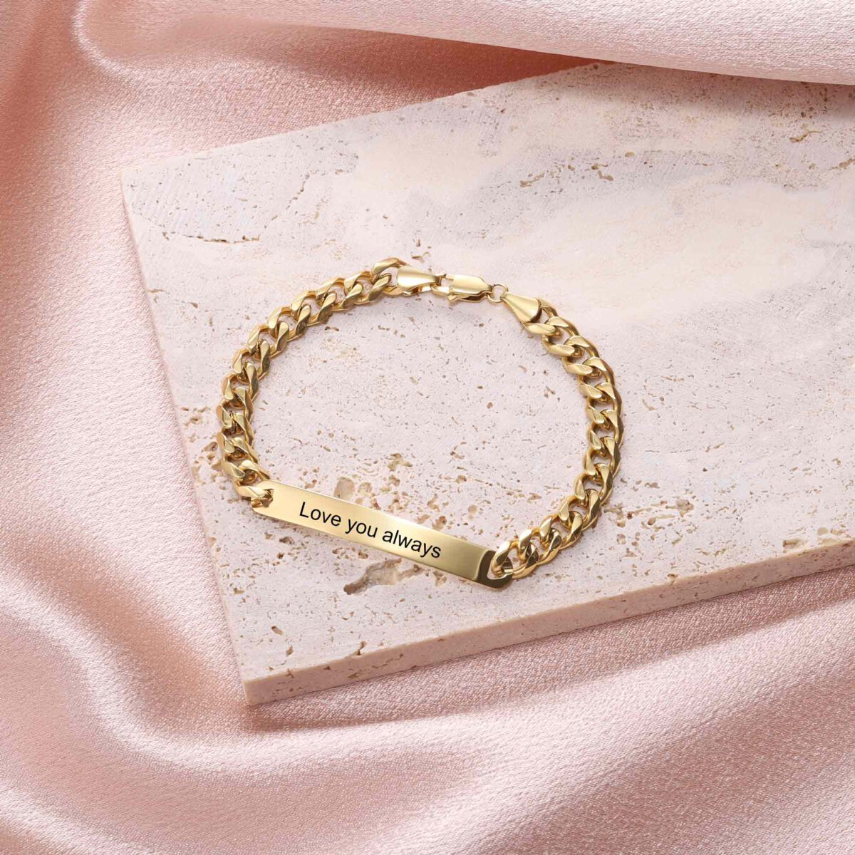 Gold Medical Alert Bracelet