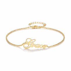 Gold Name Anklet