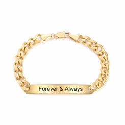 Gold Personalized Bracelet For Women