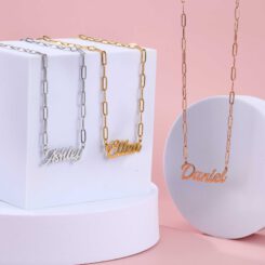 Handmade Paperclip Name Necklace