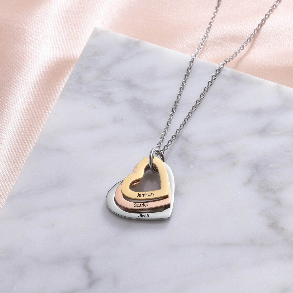 Heart Necklace Personalized Gifts for Mom