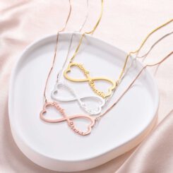 Infinity Couple Name Necklace