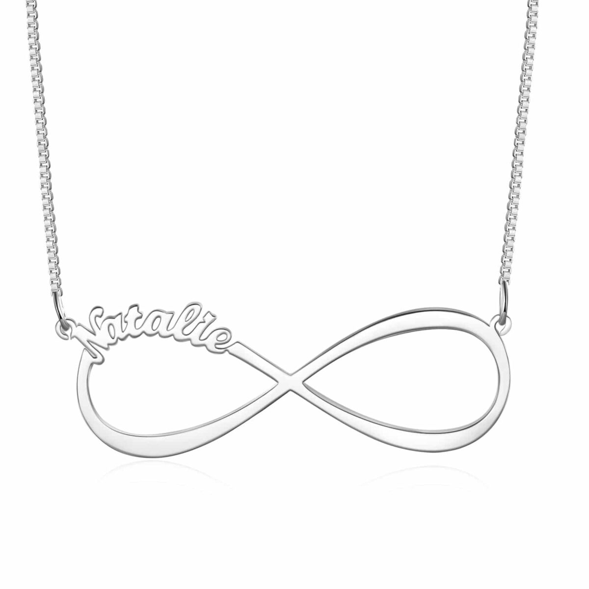 Infinity Name Pendant Sterling Silver