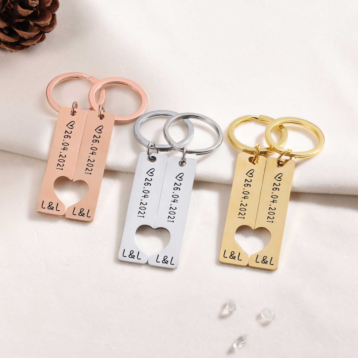 Matching Key Rings for Couples