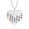 Mom Grandma Necklace With Grandkids Birthstones