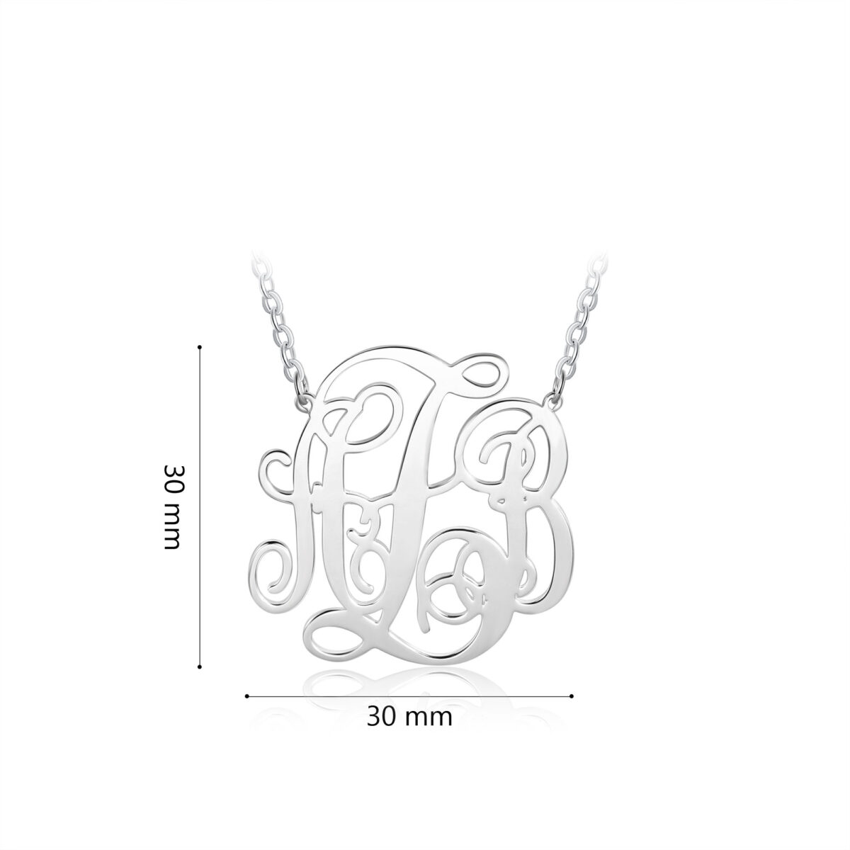 Monogram Gifts Silver Monogram Pendant