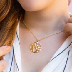 Monogram Necklace Gold