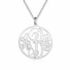 Monogram Necklace Sterling Silver