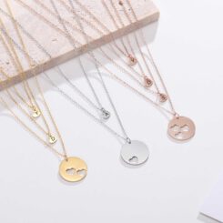 Mother Daughter Necklace Set