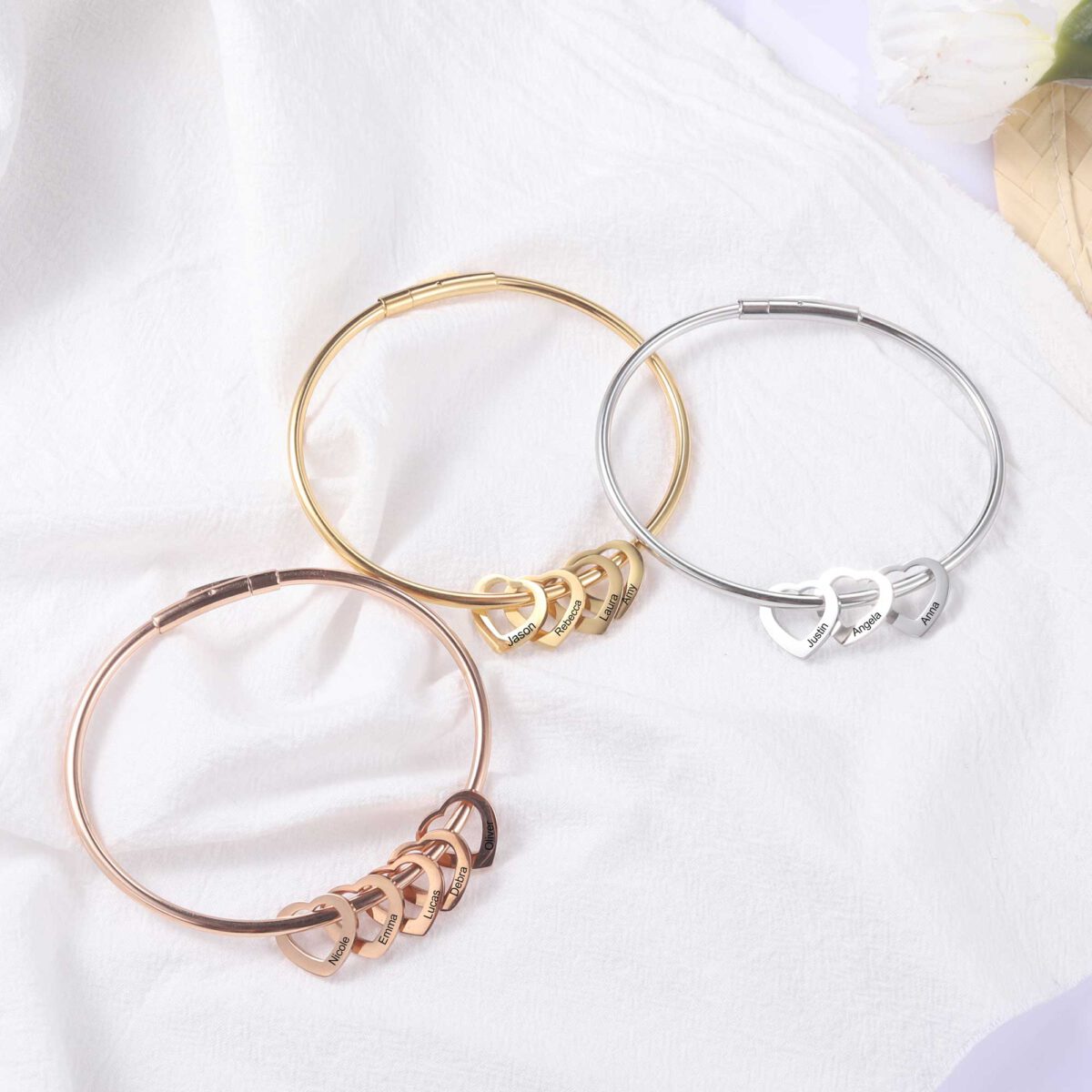 Mother Charm Bracelet Silver Gold Rose Gold