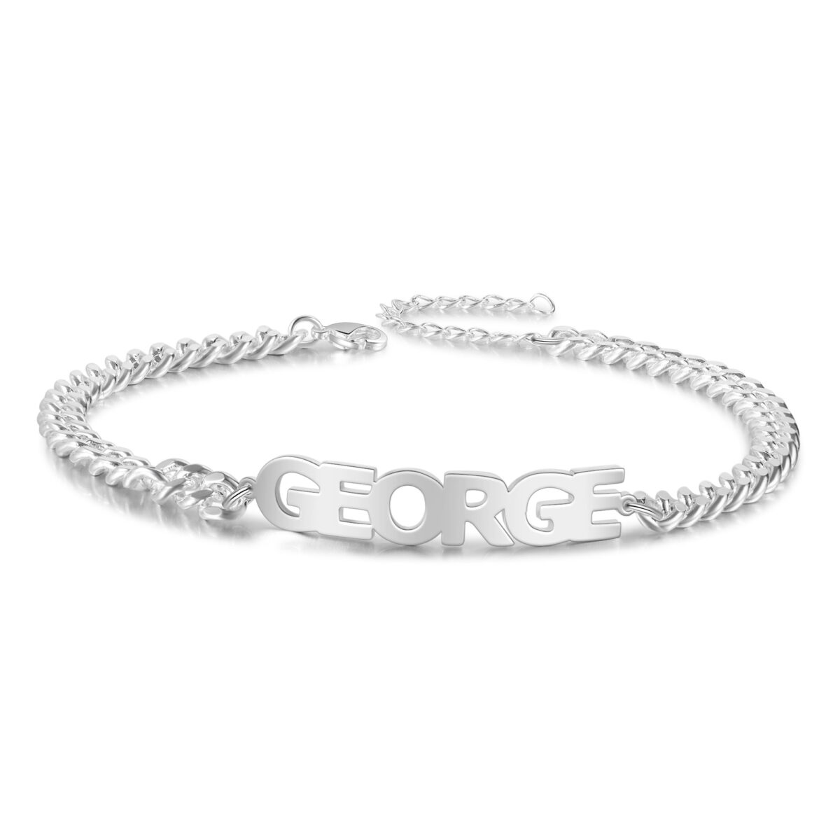 Name Bracelet for Men Women Cuban Link Chain