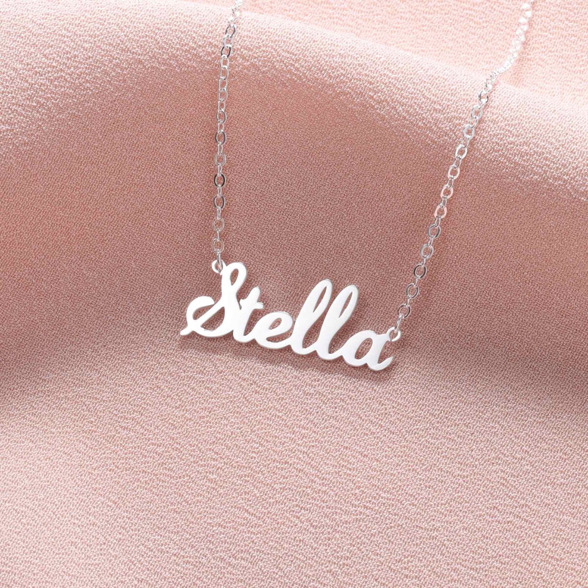 Name Pendant Design Silver