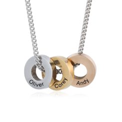 Necklace With Kids Names Father Mother