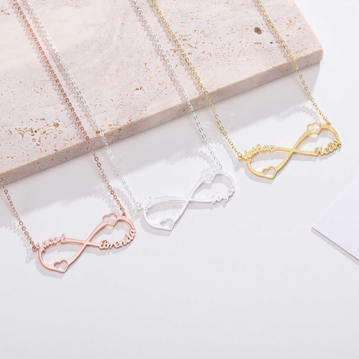 Infinity Necklace Gold Silver