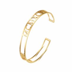 Personalized Gold Date Bracelet For Women