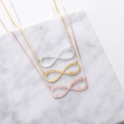 Personalized Infinity Necklace for Her