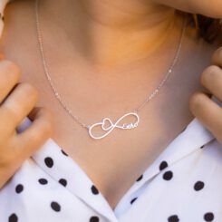 Personalized Infinity Necklace With Name